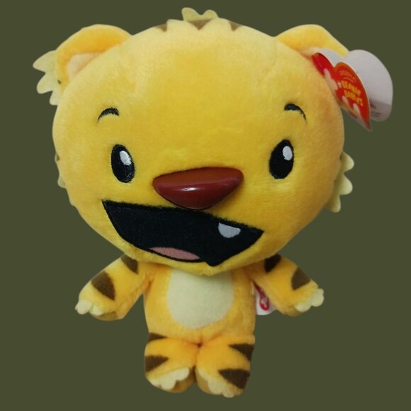 TY Beannie Babies Collection Ni Hao Kai-Lan Rintoo The Tiger Plush 2009 Yellow - Picture 5 of 7